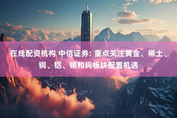 在线配资机构 中信证券: 重点关注黄金、稀土、铜、铝、锡和钨板块配置机遇